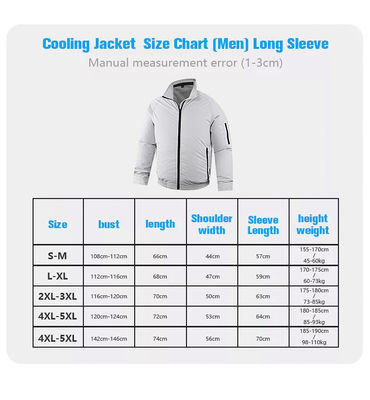 4XL 니트 냉방장치를 하 셔츠 통기성 Ac 냉각 재킷
