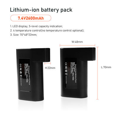뜨거워지 글러브 2600 mah 전기 옷 액세서리를 위한 7.4V 2S1P 건전지 팩