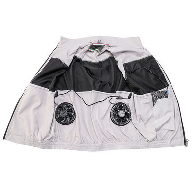 6700mAh 배터리와 밝은 회색 검은 냉각 Fan 조끼 S/M/L/XL/XXL/XXXL 옵티날