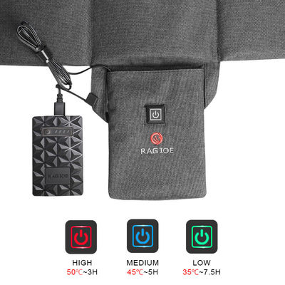 다기능 접이식 가열식 좌석 쿠션 재충전 가능한 가열식 좌석 패드 3 USB 포트가 있는 온도 설정